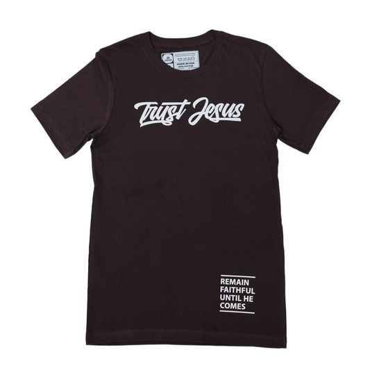 TRUST JESUS BROWN T-SHIRT