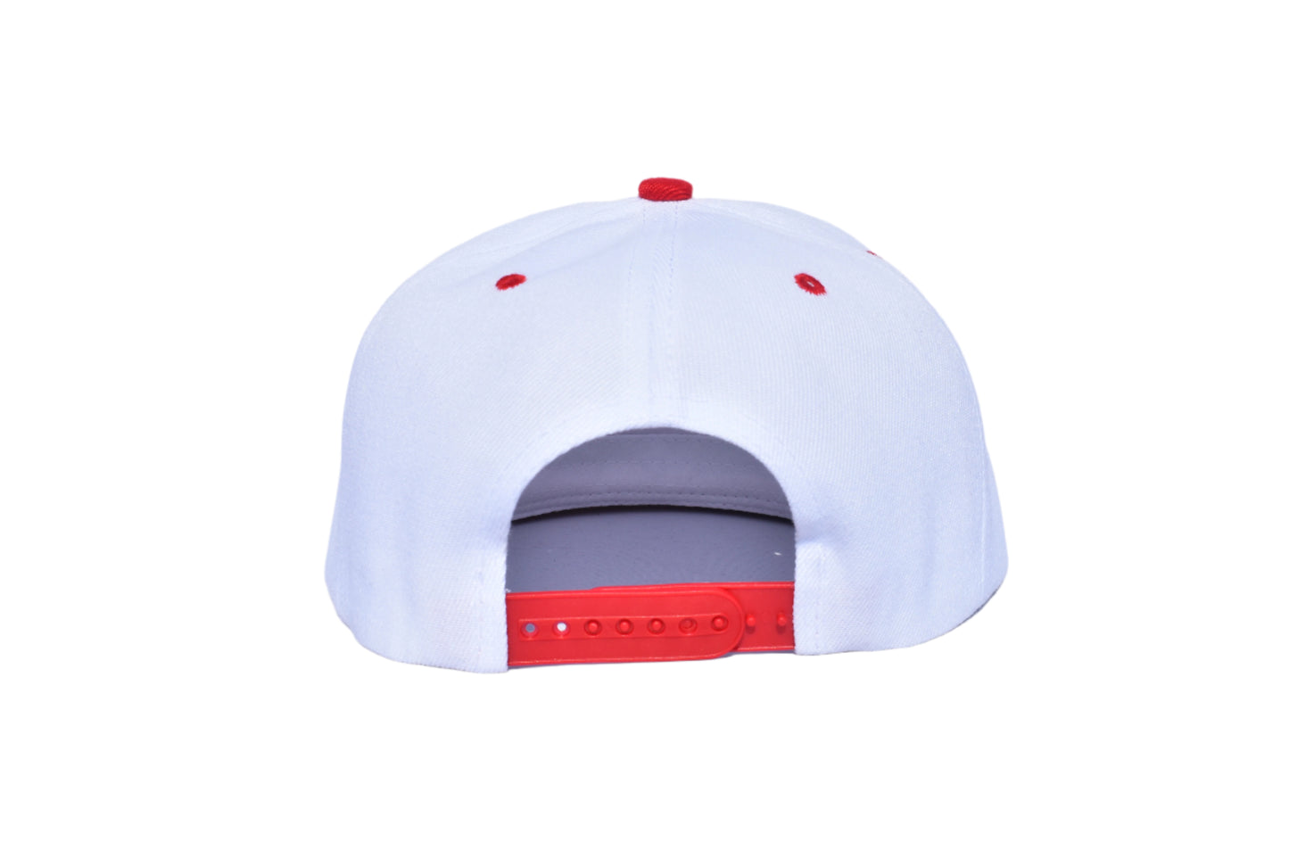 WHITE/RED BLACK HAT