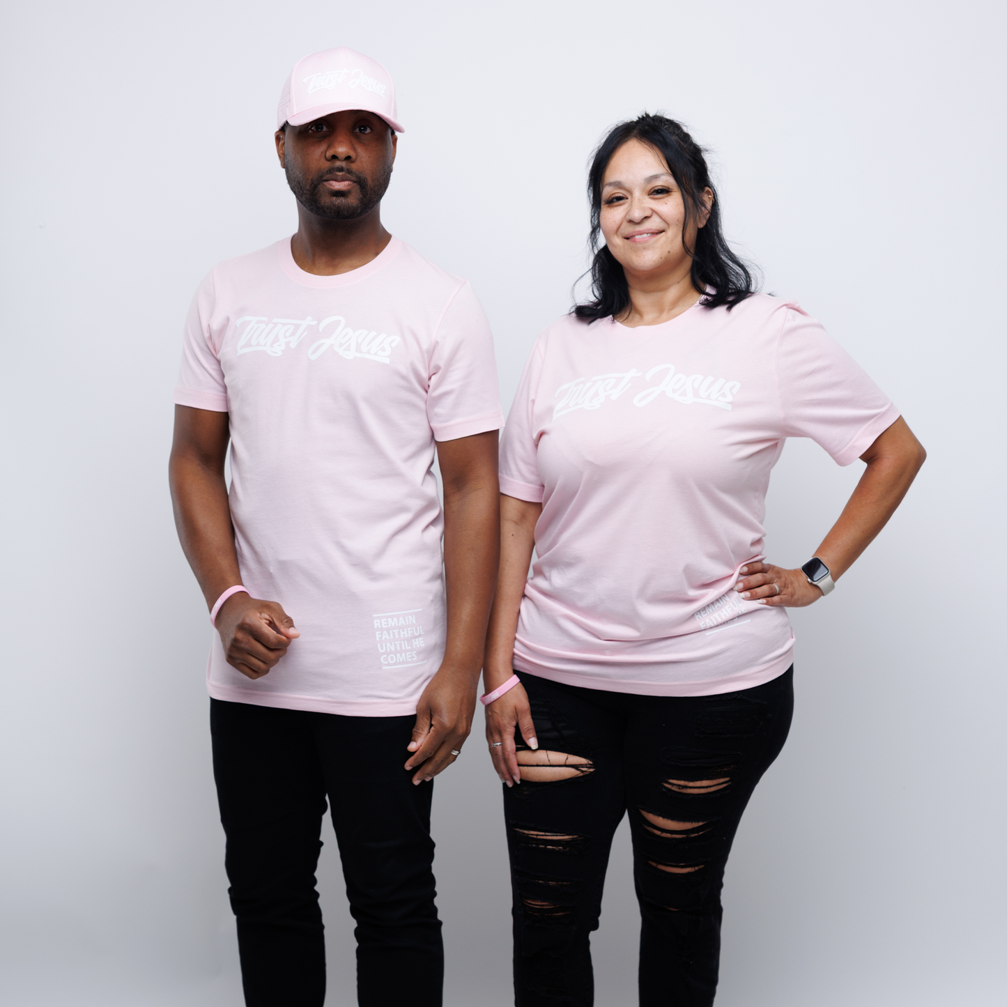 TRUST JESUS PINK T-SHIRT