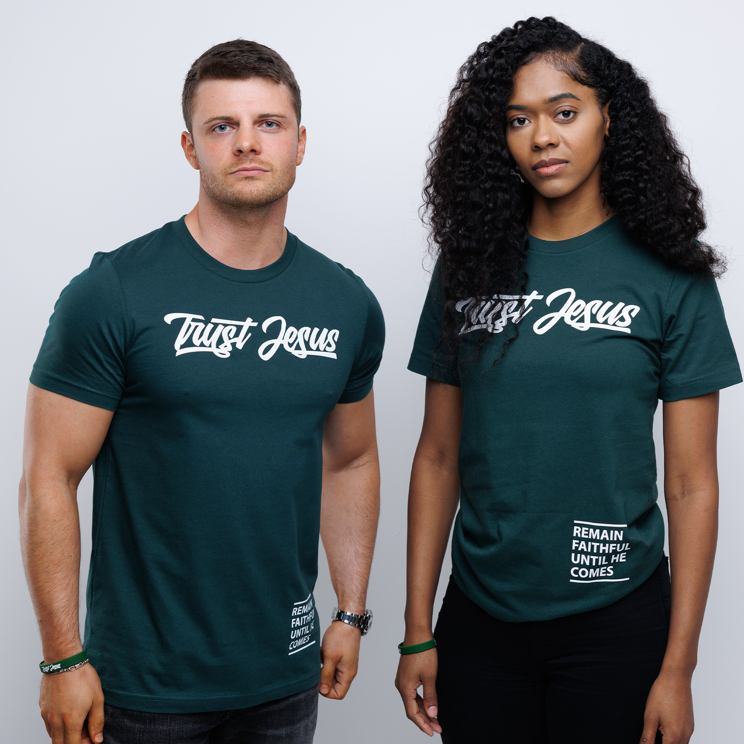 TRUST JESUS EVERGREEN T-SHIRT