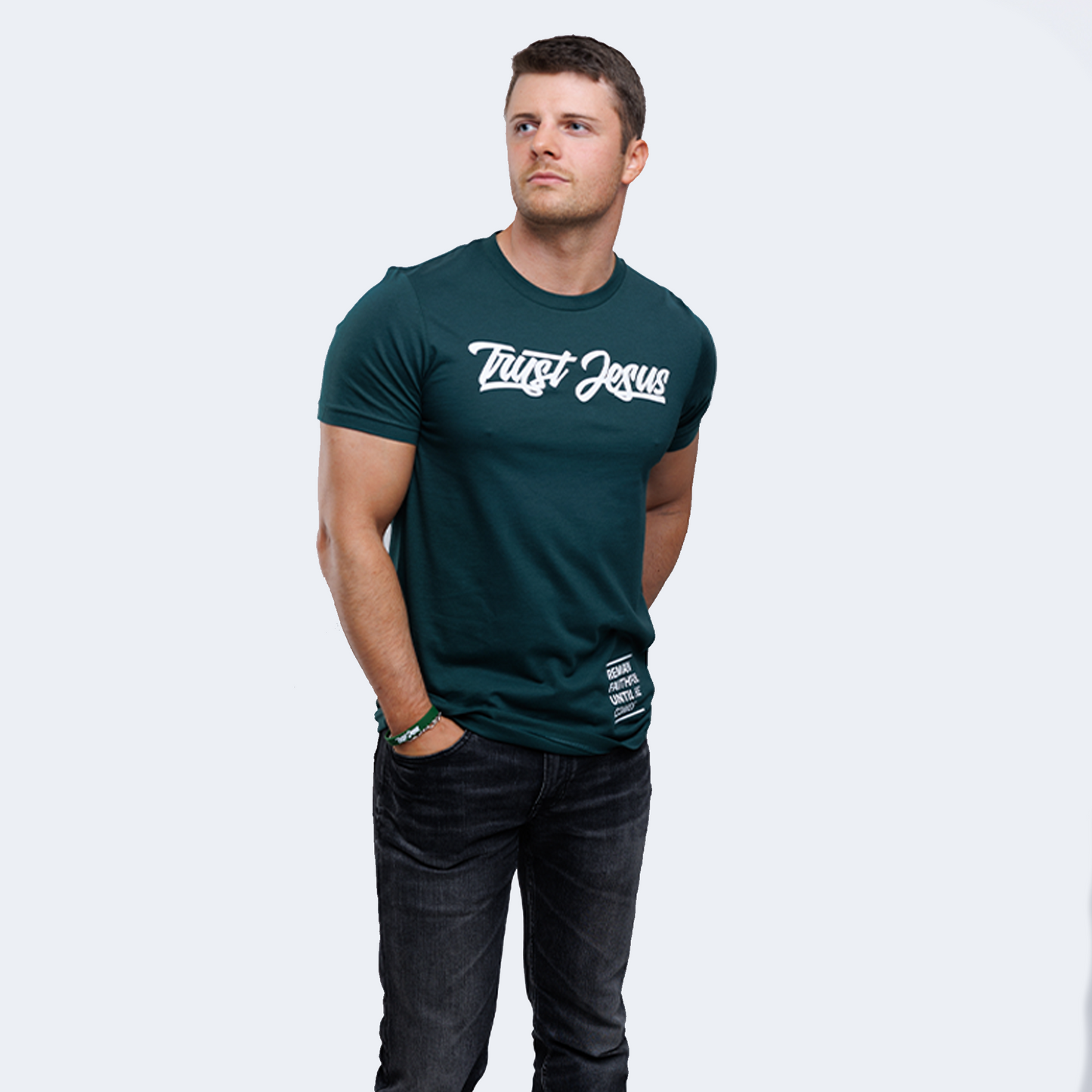 TRUST JESUS EVERGREEN T-SHIRT
