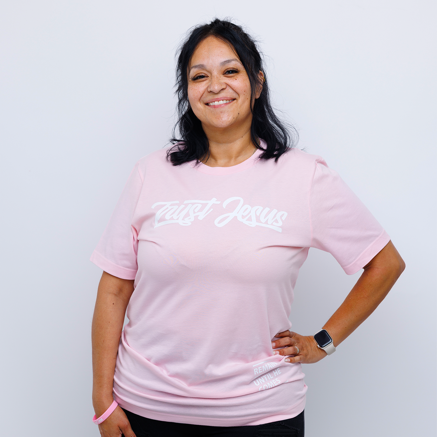 TRUST JESUS PINK T-SHIRT