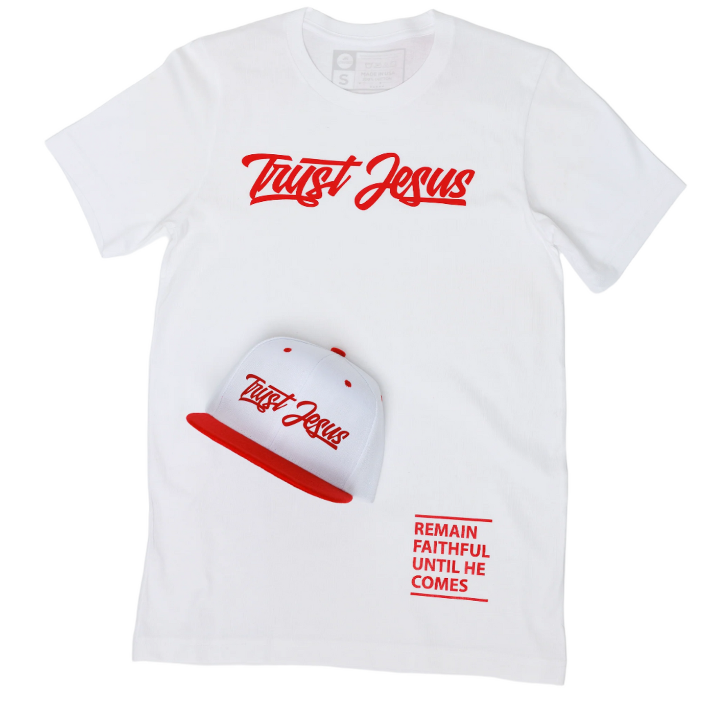 TRUST JESUS WHITE T-SHIRT